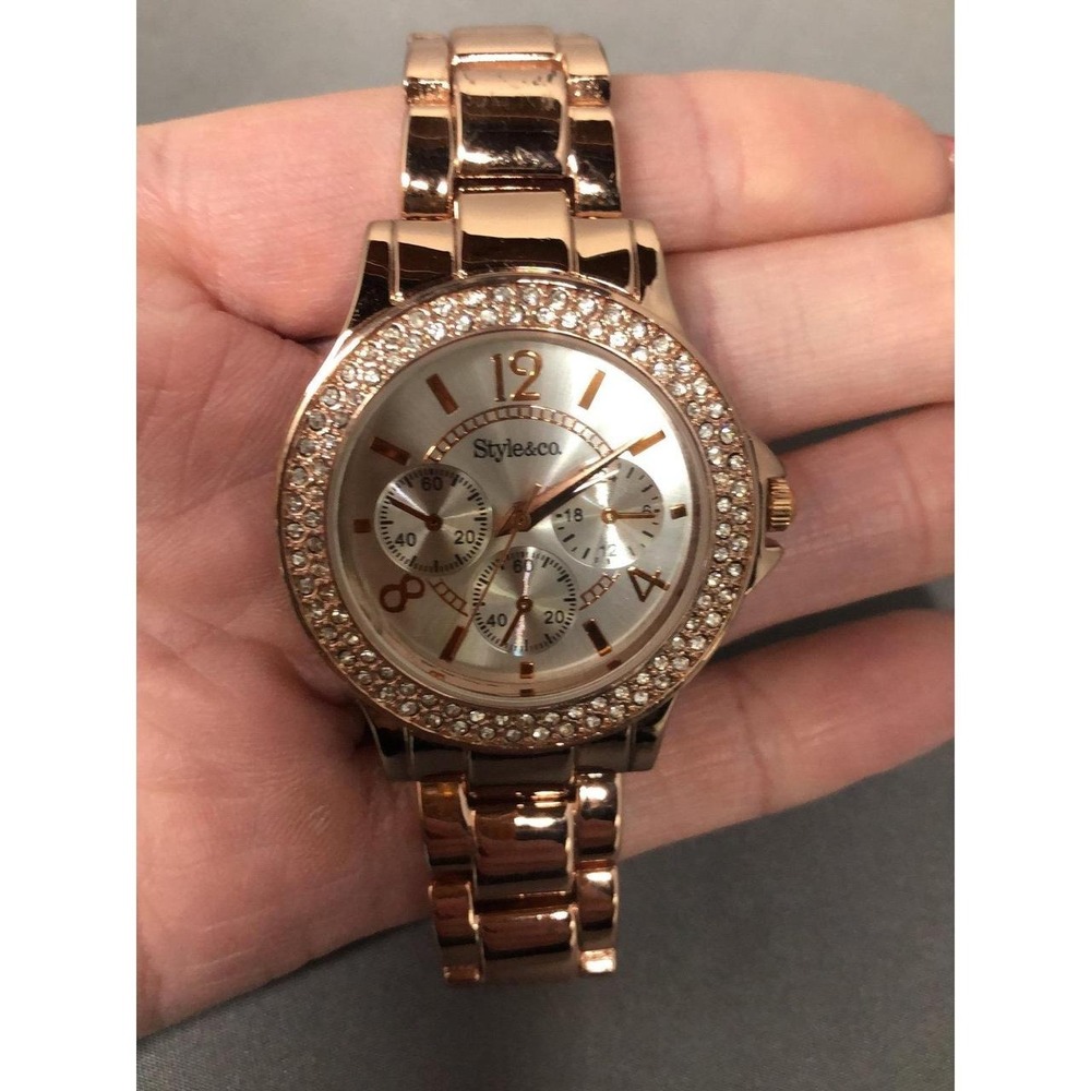 Style & Co Ladies Rhinestone Watch - Picture 2 of 5